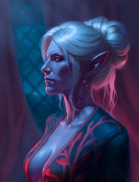 GUYVLFGWkAAZXXV (1653×2160) Liara T'soni Art, Minthara Bg3, Drow Woman, Female Drow, Neverwinter Nights, Baldur's Gate 3, Baldurs Gate, Forgotten Realms, Baldur's Gate