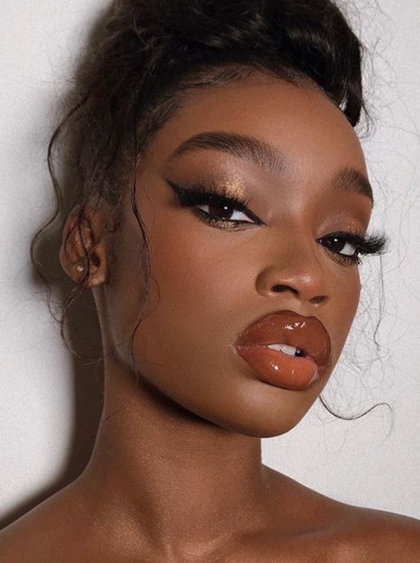 Mekap Mata, Brown Girls Makeup, Soft Makeup Looks, Makeup For Black Skin, Formal Makeup, Brown Skin Makeup, Soft Glam Makeup, Black Queens, Smink Inspiration