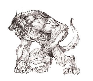 Werewolf Werewolf Tattoo, Werewolf Drawing, Werewolf Aesthetic, Wolf Artwork, Werewolf Art, Vampires And Werewolves, Wolf Drawing, Canine Art, Wolf Tattoos