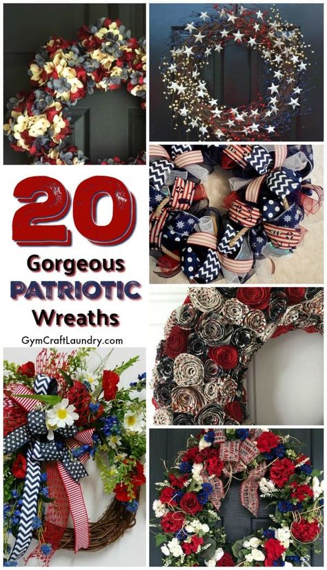 American Flag Wreath Diy Front Doors, Americana Wreaths For Front Door, 4th Of July Wreaths Diy, Americana Wreaths Diy, July 4 Wreaths, Fourth Of July Wreaths For Front Door, Memorial Day Wreaths Diy, 4th Of July Wreaths For Front Door, Patriotic Wreaths For Front Door Diy