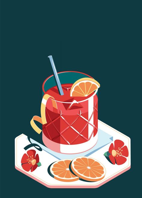 Drink Making, Food Illustration Design, Cuadros Diy, Snack Packaging, Cocktail Illustration, Wallpaper Illustration, Afrique Art, Food Illustration Art, Art Appliqué