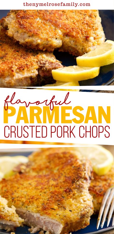 Flavorful Parmesan Crusted Pork Chops Italian Crusted Pork Chops, Oven Baked Ranch Pork Chops Boneless, Parmasean Crusted Pork Chop, Panko Crusted Pork Chops Baked, Parmesan Fried Pork Chops, Crusted Pork Chop Recipes, Parmesan Ranch Pork Chops, Pork Chops With Mayo And Parmesan, Parmesan Crusted Pork Chops Air Fryer