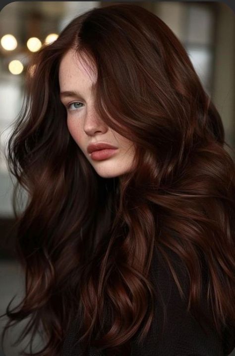 Brown Chocolate Hair Color Caramel, Hair Colors For True Summer, French Brown Hair Color, Dark Auburn Brown Hair, Chestnut Color Hair, Warm Chestnut Brown Hair, Dark Warm Brown Hair, Warm Dark Brown Hair, Warm Chocolate Brown Hair