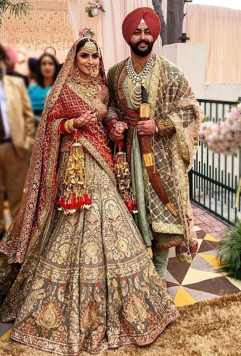 14 Prettiest Red Dupatta Designs to amp up your Bridal Lehenga | ShaadiSaga Indian Wedding Attire, Punjabi Wedding Couple, Lehenga Indian, Dogs Instagram, Sikh Bride, Instagram Username, Bridal Dupatta, Username Ideas, Wedding Lehenga Designs