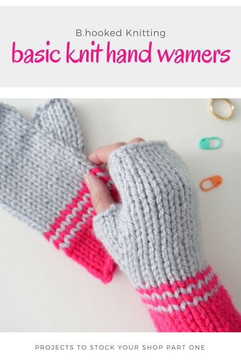 knit hand warmers Chunky Knit Fingerless Gloves Free Pattern, Knitting With Two Strands Of Yarn, Knitted Handwarmers, Knit Hand Warmers, Knitting Gloves Pattern, Fingerless Gloves Knitted Pattern, Free Knitting Patterns For Women, Knitting Gloves, Hand Knit Mittens