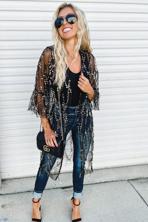 Casual sequin outfit