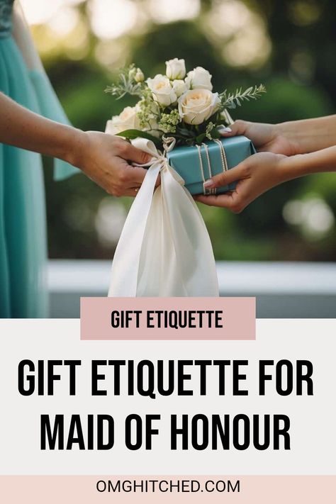 Are you curious if the Maid of Honour should give a gift to the bride? Well, you've come to the right place! This friendly guide breaks down all the do's and don'ts of the Maid of Honour's role when it comes to gifts. From understanding the right occasion to finding the perfect present that reflects your friendship, we've got tips that will make you feel confident about your choice. Discover these easy etiquette tips for giving a wedding gift and how to be the ultimate support for your bride! How To Be A Maid Of Honor, Bride Gift From Maid Of Honor, Bride Gifts From Maid Of Honor, Maid Of Honor Gift Ideas To Bride, Proper Etiquette, Man Proposing, Give A Gift, The Maid, Bride Sister