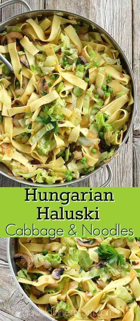 Cabbage and Noodles is a delicious side dish or even meatless main dish. Use your favorite egg noodles or even gluten-free noodles. #haluski #cabbage #pasta #meatlessmain #vegetarianside Pasta Recipes Vegetarian Indian, Cabbage Pasta, Haluski Recipe, Free Noodles, Cabbage And Noodles, Vegetarian Pasta Recipes, Meatless Main Dishes, Vegetarian Cabbage, Vegetarian Main Dishes