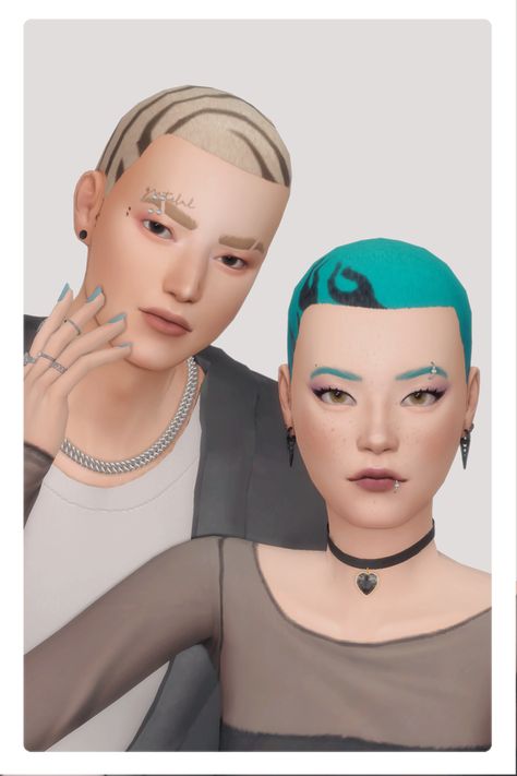 ៸៸ buzz cut collection ៸៸ | boonstow on Patreon Buzz Cut For Men, Buzz Cut Women, Sims 4 Hair Male, Buzz Cut Hairstyles, Sims 4 Cas Mods, Buzzed Hair, Y2k Hair, Tumblr Sims 4, Sims 4 Teen