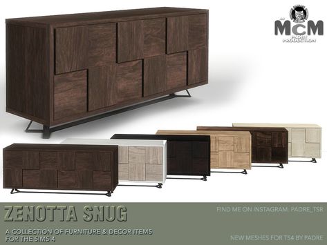 Sims 4 Sideboard, The Sims 4 Mods Objects, Sims4 Furniture, Sims 4 Cc Furniture Living Rooms, Sims 4 Beds, Furniture Cc, Resource Furniture, Die Sims 4, Sims 4 Cas Mods