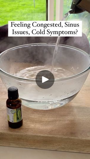 3.2K views · 289 reactions | I love this old fashioned method 💫 

Steam inhalation is a simple home remedy that can help clear congestion, relieve sinus pressure, soothe irritated airways, and hydrates nasal passages. 

Here’s a simple recipe for Sinus Relief Steam Inhalation:

Ingredients:
💦water
🌿1-2 drops of eucalyptus oil (optional)
🌿1-2 drops of peppermint oil (optional)
🌿A towel

Instructions:
Pour Boiled water into a glass bowl, add essential oils (optional): If using, add 1-2 drops of eucalyptus or peppermint oil for extra decongestion benefits.

Inhale the steam:
🌿Sit comfortably at a table.
🌿Place the bowl in front of you and lean over it, covering your head and the bowl with a towel to trap the steam.
🌿Close your eyes and inhale deeply for 5-10 minutes, taking breaks if Steam Inhalation, Congestion Remedies, Relieve Sinus Pressure, Oils For Sinus, Nutritional Therapist, Congestion Relief, Sinus Relief, Boiled Water, Sinus Pressure