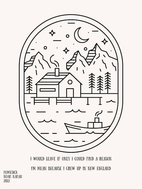 Homesick Noah Kahan Tattoo, Noah Kahan Art Lyrics, Homesick Noah Kahan, Stick Season Noah Kahan Tattoo, Noah Kahan Tattoo Ideas, Noah Kahan Poster, Noah Kahan Art, Noah Kahan Tattoo, Noah Kahan Lyrics