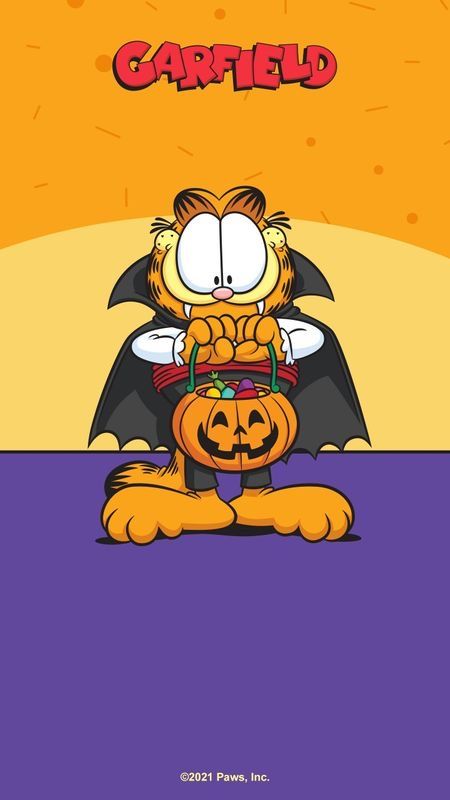 Garfield Halloween, Garfield Wallpaper, Garfield Pictures, Garfield Images, Garfield The Cat, Garfield Cartoon, Halloween Bingo, Garfield Comics, Happy New Year Wallpaper