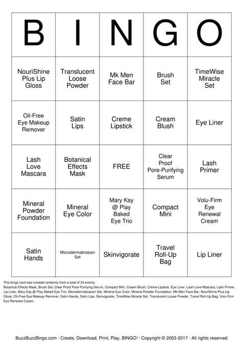 Randomly Generated Mary Kay Bingo Card. Mary Kay party? Mary Kay Bingo is fun and easy to play for everyone! BuzzBuzzBingo is home to the popular Buzzword Bingo Party Game! Turn your next TV watching gathering into the ultimate couch party or spice up your classroom with a fun game for all! Print and download free Mary Kay Bingo Cards or Make Custom Mary Kay Bingo Cards. Superbowl Commercial Bingo, Facebook Party Games, Free Bingo Cards, Bingo Party, Pampered Chef Party, Bingo Template, Tv Watching, Bingo Card, Facebook Party