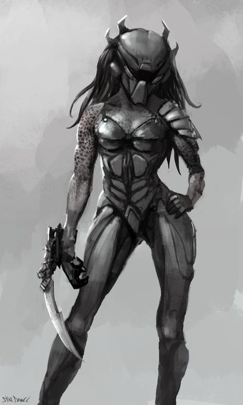 Female Yautja, Female Predator, Alien Predator, Witcher Wallpaper, Predator Artwork, Predator Alien Art, Alien Artwork, Arte Alien, Alien Girl