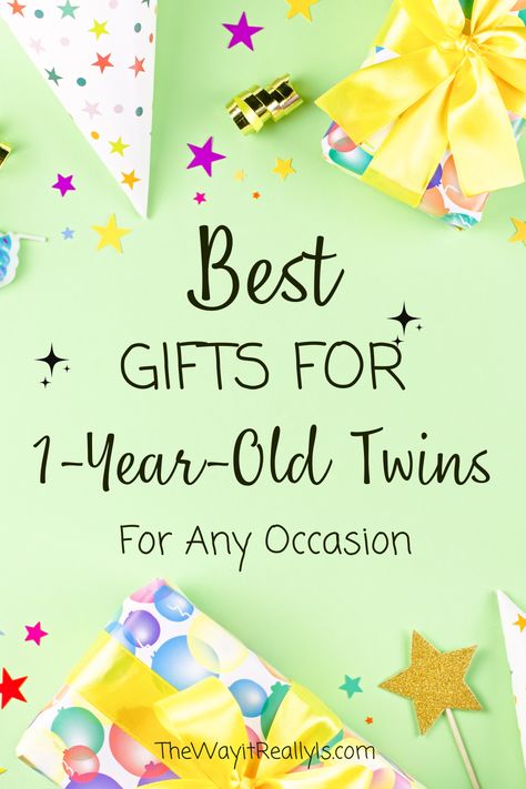 Need 1st birthday gifts for twin babies? From Little People toys to plush cars to learning toys, there are a lot of great 1st birthday gift ideas for twin babies!
1st birthday gifts Twins Gift Ideas, 1st Birthday Gift Ideas, First Birthday Gift Ideas, Babies 1st Birthday, Little People Toys, Twins First Birthday, Raising Twins, Pregnant With Twins, Twins Gift