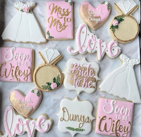 Colours can be changed. Please specify in order message Lingerie Shower Cookies, Bachelorette Party Cupcakes, Fancy Sugar Cookies, Cowgirl Cookies, Wedding Cookies Decorated, Engagement Cookies, Flooding Cookies, Bridal Shower Inspo, Brunch Bubbly