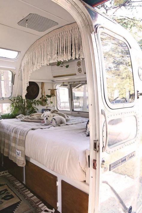 Tranquil Living Room, Apartment Therapy House Tours, Airstream Basecamp, Country French Farmhouse, Airstream Living, Home Decor Photos, Airstream Remodel, Airstream Interior, Airstream Renovation