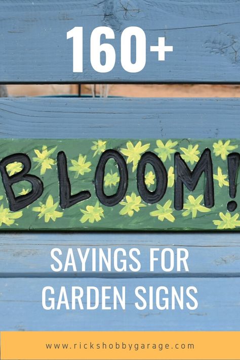 160+ Sayings for Garden Signs. #garden #gardening #sign #signs #gardensigns #woodwork #woodworking Vegetable Signs For Garden, Garden Sayings Signs, Signs For The Garden, Secret Garden Sign Ideas, Garden Signs And Sayings Rustic, Garden Signs Diy Outdoors, Flower Garden Signs And Sayings, Welcome To Our Garden Sign, Welcome To The Garden Sign