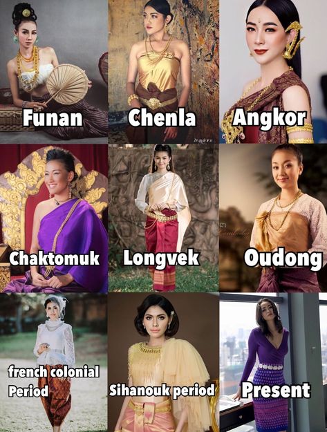 South East Asian People, Cambodia Clothes, Cambodia Clothing, Cambodia Culture, Cambodian Clothes, Thailand Dress, Khmer Art, Cambodian Art, Asian Clothing