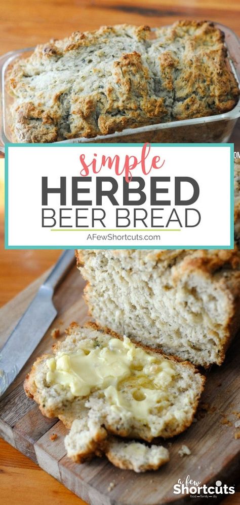 Beer Cheese Bread, Simple Bread Recipe, Beer Bread Easy, Simple Bread, Beer Bread Recipe, Homemade Beer, Cloud Bread, Beer Bread, Vegan Bread