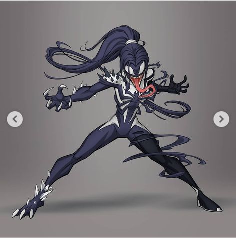 Female Venom Oc, Symbiote Oc Female, Venom Symbiote Oc, Spidersona Venom, Venom Oc Girl, Spidersona Oc Girl, Female Venom Art, Venom Sona, Spidersona Oc Male