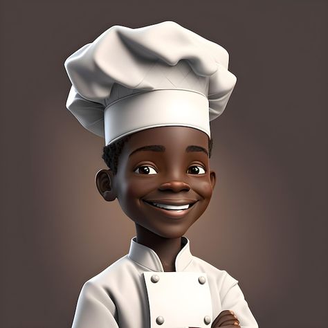 Black Man Cartoon, Photoshop Assets, Chef Photo, Chef Character, Chef Sticker, Whatsapp Emoji, Black Animation, Chef Images, Chef Pictures