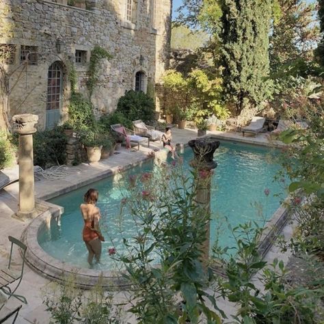 Swimming Pool, Villa, Swimming, Pool, Stone, Building, Instagram