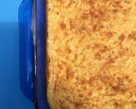 Baked Velveeta Cheese Grits Recipe - Food.com Cheese Grits Casserole, Easy Shrimp And Grits, Cheese Grits Recipe, Quick Grits, Grits Casserole, Baked Steak, Cheesy Grits, Grits Recipe, Cheese Grits