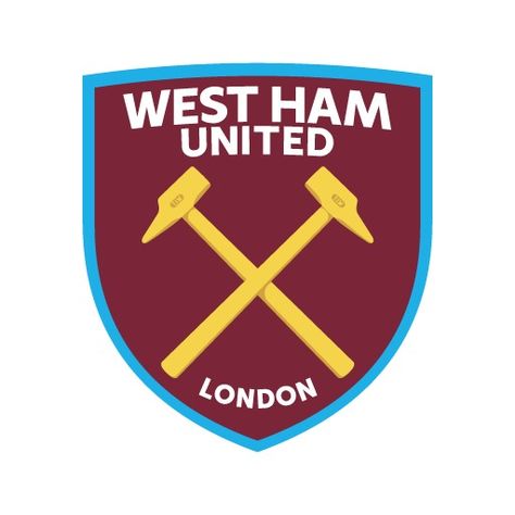 Fc Logo, West Ham United Fc, Premier League Teams, Luton Town, Sheffield United, West Ham United, West Ham, Manchester City, Football Club