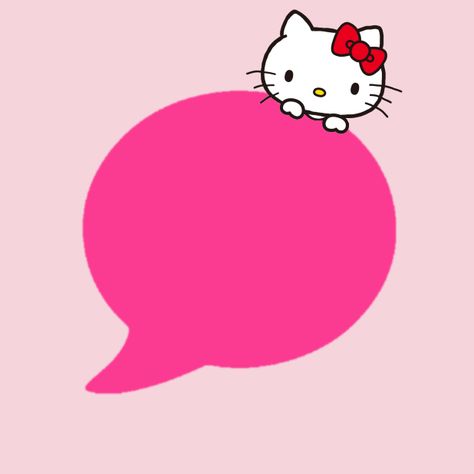 Hello Kitty Messages Icon, Hello Kitty App Icon, Messages App Icon, Pink Classroom, Barbie Phone, Cat App, Y2k Pfp, Ios App Icon Design, Ios App Icon