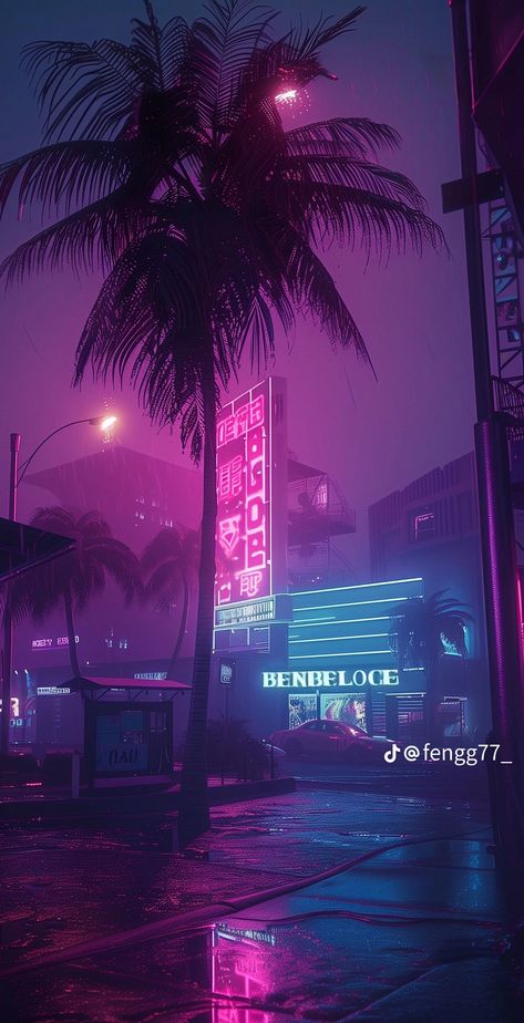 Neon Astethic, Babylon Club, Digital Dystopia, Cyberpunk Landscape, Purple Pfps, Vaporwave Art, Dark Purple Aesthetic, New Retro Wave, Arte Cyberpunk