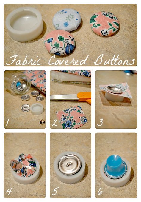 The Life of Jennifer Dawn: Fabric Covered Button Tutorial Hair Burgundy, Wedding Burgundy, Embroidery Brooch, Making Fabric, Scrap Fabric Projects, Diy Bricolage, Diy Buttons, Butterfly Crafts, Button Covers