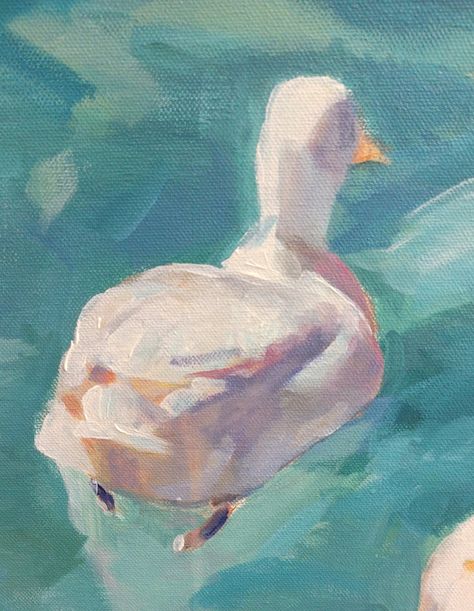 Duck Duck Painting, Acryl Painting, Duck Art, Art References, Art Studies, Visual Arts, Ducks, Art Nouveau, Art Reference