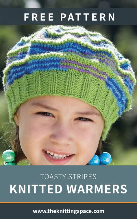 Children’s Knitted Hats, Knit Beret Pattern, Child Hat Knitting Pattern, Christmas Knits, Knitted Gifts, Girls Knit Hat, Knitted Stuff, Beanie Knitting Patterns Free, Beret Pattern