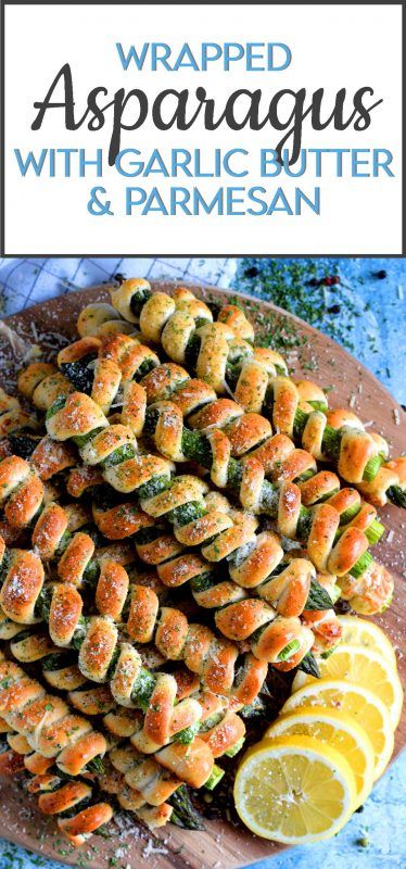 Asparagus Appetizer, Wrapped Asparagus, Homemade Dough, Asparagus Recipe, Easy Cooking Recipes, Food Shows, Veggie Dishes, Garlic Butter, Vegetable Side Dishes