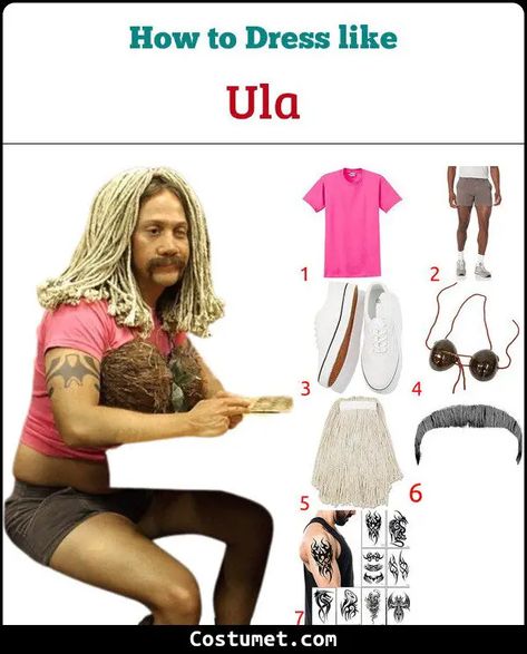 Ula (50 First Dates) Costume for Cosplay & Halloween 2023 50 First Dates Halloween Costume, Ula Halloween Costume 50 First Dates, Fifty First Dates Costume, Mens Halloween Costumes 2023, 50 First Dates Costumes, Casual Halloween Costumes, 50 First Dates, Quick Halloween Costumes, Movie Character Costumes