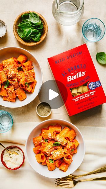 Erin O'Brien | Spicy Tequila Rigatoni with @barillaus Al Bronzo® Pasta #ad 🍝🍷 We all know that Barilla Al Bronzo® is my favorite pasta of all time. It’s... | Instagram Spicy Tequila Rigatoni, Tortellini Pasta With Vodka Sauce, Pasta Ala Vodka Recipes, Spicy Vodka Pasta Recipe, Rigatoni Ala Vodka, Pasta Alla Vodka, Vodka Sauce Pasta, Barilla Pasta, Calabrian Chili