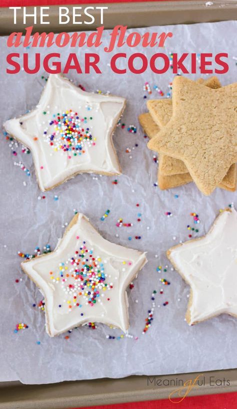 Almond Flour Sugar Cookie Recipe, Almond Flour Sugar Cookies, Keto Christmas Cookies, Edges Easy, Low Carb Holiday, Gluten Free Sugar Cookies, Almond Flour Cookies, Cookies Soft, Keto Christmas