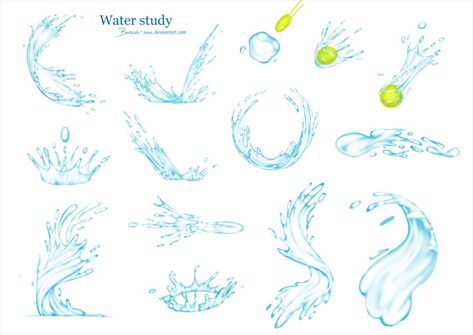 Principles Of Animation, Abstract Tattoo Designs, Water Illustration, Water Drawing, Water Effect, Lifestyle Illustration, Graffiti Cartoons, Dragon Artwork, Digital Painting Tutorials