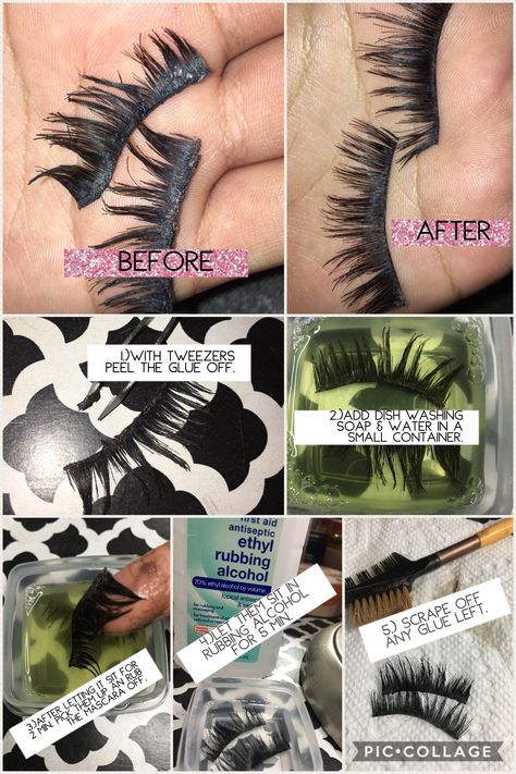 How to clean false lashes!! How To Reuse False Lashes, Cleaning False Lashes, How To Wash False Lashes, How To Clean Eyelashes False Lashes, Clean Eyelashes False Lashes, How To Clean Your Eyelashes, How To Clean Lashes Fake Eyelashes, How To Clean Your Lashes, How To Wash Lashes