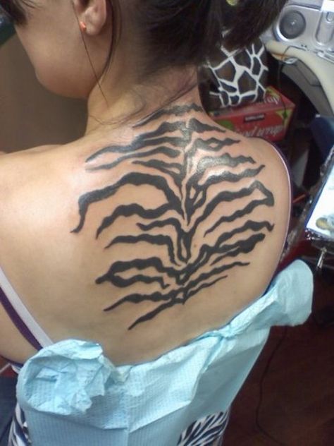 Zebra Stripes – Tattoo Picture At CheckoutMyInkcom Zebra Print Tattoos, Chest Piece Tattoo, Zebra Tattoo, Zebra Tattoos, Stripe Tattoo, Cool Chest Tattoos, Pieces Tattoo, Chest Tattoos For Women, Chest Piece Tattoos