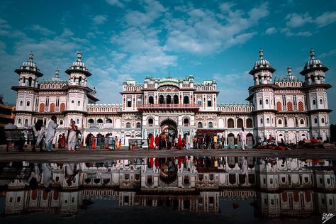 Creative Nepal on Instagram: “----- The beautiful Janaki Mandir is a Hindu temple at the heart of Janakpur. Fully built in bright white, the temple is an example of…” Janki Mandir Nepal, Nepal Video, Janaki Mandir, Ipl Videos, Back Workout Bodybuilding, Hindu Temple, Back Workout, The Temple, Nepal