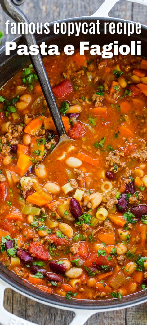 Soup Recipes Fagioli, Olive Gardens Pasta Fagioli, Soup Recipes With Italian Sausage Ground, Soup Recipes Pasta Fagioli, Pasta Fagioli Soup With Italian Sausage, Olive Garden Soup Recipes Crockpot, Ground Beef In Soup, Petite Diced Tomatoes Recipes, Olive Garden Bean Soup