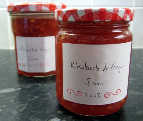 My favourite :) Rhubarb Jam Recipes Canning, Jam Pudding, Apple Jam Recipe, Berry Jam Recipe, Rhubarb Jam Recipes, Corn Fritter Recipes, Ginger Jam, Freezer Jam Recipes, Ginger Chutney