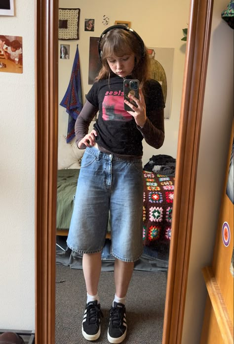 Juno Inspired Outfits, Juno Outfit, Jorts Outfit, Masc Fashion, Outfit Denim, Estilo Indie, Fall Fits, Rock A, Swaggy Outfits