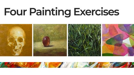 Oil Paint Exercise, Acrylic Paint Exercises, Oil Painting Exercises, Acrylic Painting Exercises, Painting Exercises Acrylic, Oil Painting Basics, Ocean Art Painting, Painting Videos Tutorials, Oil Painting Tips