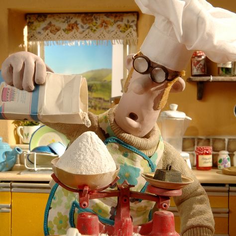 Saturdays are baking days at Mossy Bottom Farm... #ShaunTheSheep #Weekend #Saturday #Baking #Aardman #Animation #Chef Shaun The Sheep Farmer, Happy Pancake Day, Making Pancakes, Aardman Animations, Animation Characters, Shaun The Sheep, How To Make Pancakes, Pancake Day, The Farmer