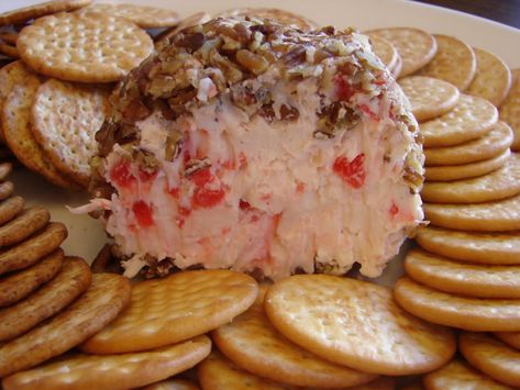 Sweet Cherry Cheese Ball (1) From: A Bear In The Kitchen, please visit Cheese Log Recipes, Dessert Cheese Ball, Cheese Balls Recipe, Cream Cheese Ball, Sweet Cheese, Cheese Spreads, Christmas Cheese, Maraschino Cherries, Sweet Dips