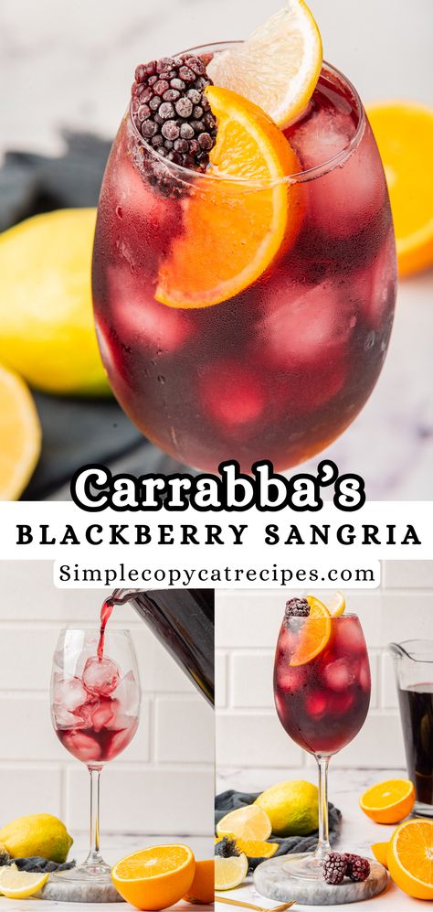 Carrabba’s Blackberry Sangria Blackberry Wine Sangria, Blackberry Sangria Carrabbas Recipe, Simple Red Sangria Recipes, Carrabas Blackberry Sangria, Cheap Sangria Recipes, Sweet Red Sangria Recipes, Large Batch Sangria Recipe, Outback Sangria Recipe, Fruity Sangria Recipes